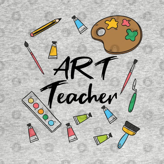 make art Teacher art gift teacher by Gaming champion